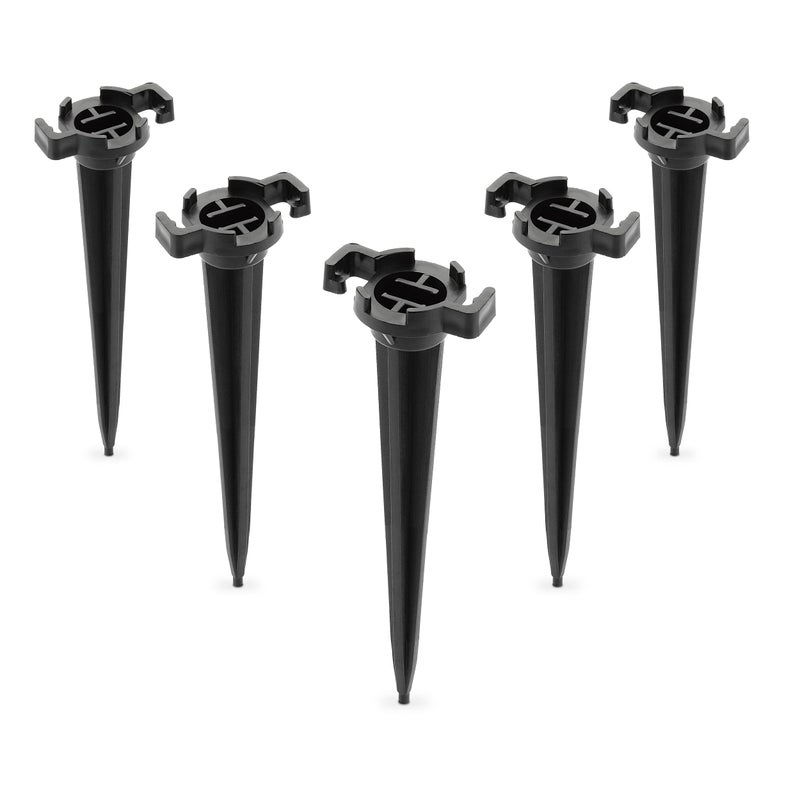 HLO Lighting Holiday Lighting Outlet Christmas Light Stakes | Universal 5-Inch Outdoor Light Stakes For C9 or C7 Light Sockets | Improved Break-Resistant Design | For Use On Lawn or Pathway | Pack of 100 - Image 1